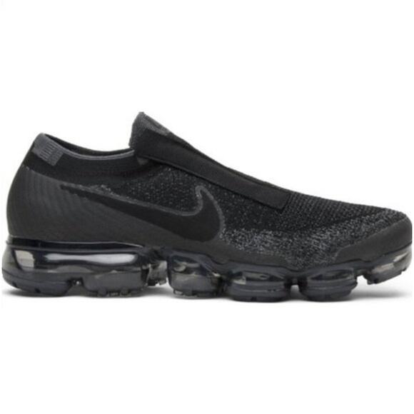 Nike Vapormax Flyknit SE Black Grey Laceless Size 8.5 main image 5
